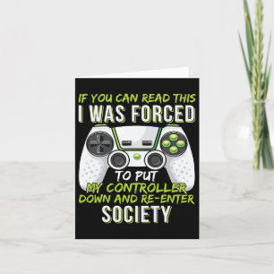 Carte Drôles de garçons de jeux de filles hommes joueur 