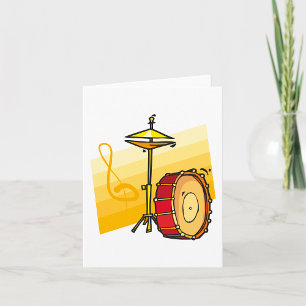 Carte Drum et musique Cymbal Percussion Art