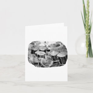 Carte Drumset noir et blanc conception de la photo