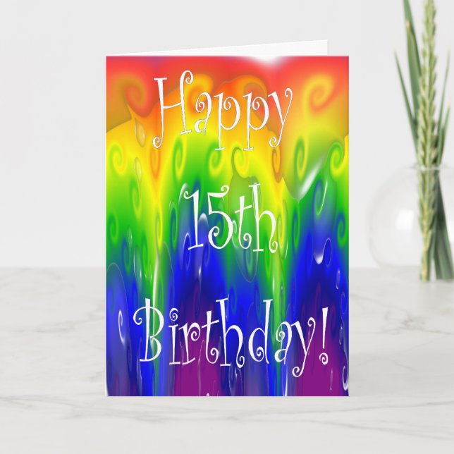 Carte du 15e anniversaire (Devant)