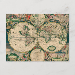 Carte du 17ème siècle du monde