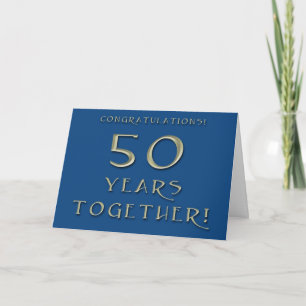 Carte du 50e anniversaire du Mariage
