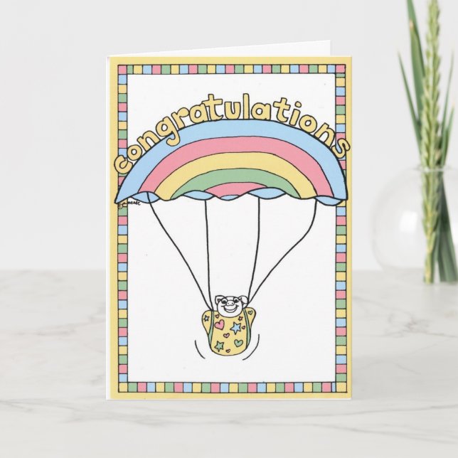 Carte du BÉBÉ CONGRATS (Devant)