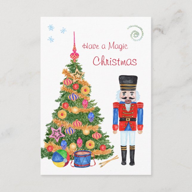 Carte du boîtier de l'arbre de Noël de Nutcracker (Devant)