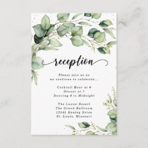 Carte du boîtier de réception Eucalyptus Watercolo