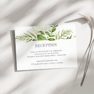 Carte du boîtier de réception Wild Meadow Wedding