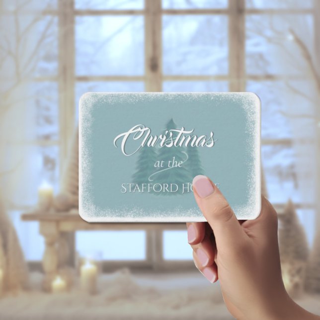 Carte du boîtier d'invitation de Noël en Épinette  (Créateur téléchargé)