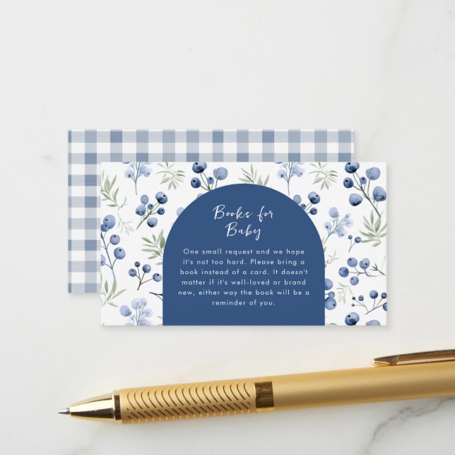 Carte du boîtier du Baby shower à tarte Little Cut (Devant/Arrière en situation)