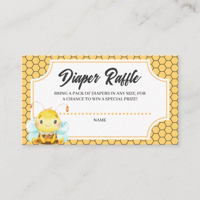 Carte du boîtier du Baby shower de la couche d'abe (Devant)