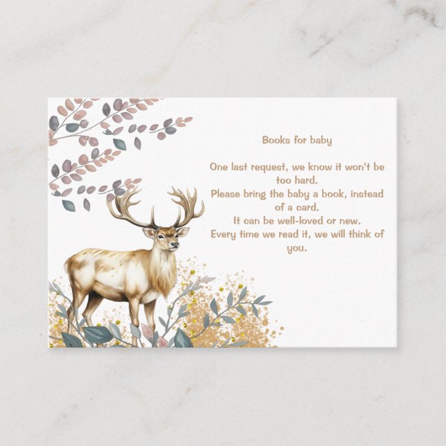 Carte du boîtier du Baby shower Oh Deer (Devant)