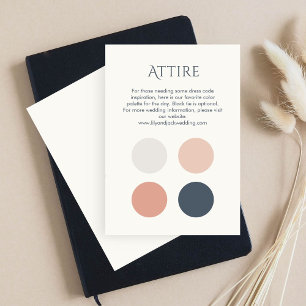 Carte du boîtier du code vestimentaire du Mariage