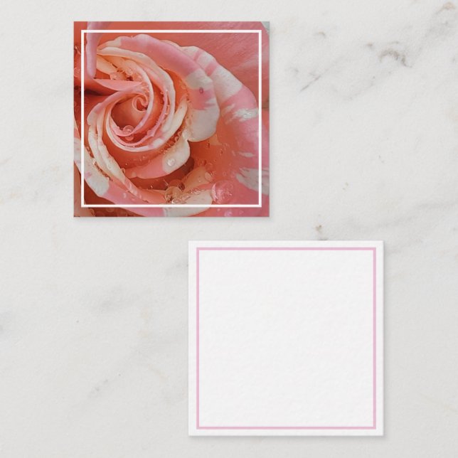 Carte du boîtier rose (Devant / Derrière)
