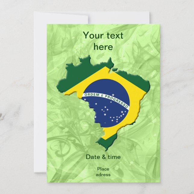 Carte du Brésil (Devant)