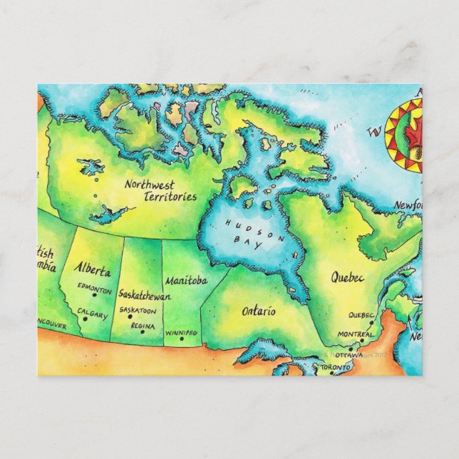 Carte du Canada (Devant)