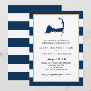 Carte du Cap Chatham avec coeur MARIAGE