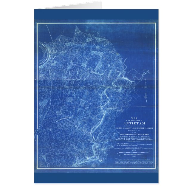 Carte du champ de bataille d'Antietam (1898) (Devant)