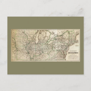 Carte du chemin de fer de Pennsylvanie (1871)