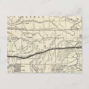Carte du chemin de fer du Pacifique Nord