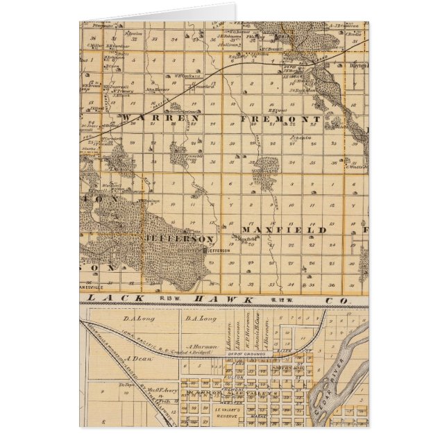 Carte du comté de Bremer (Devant)