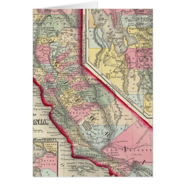 Carte Du Comté De Californie (Devant)