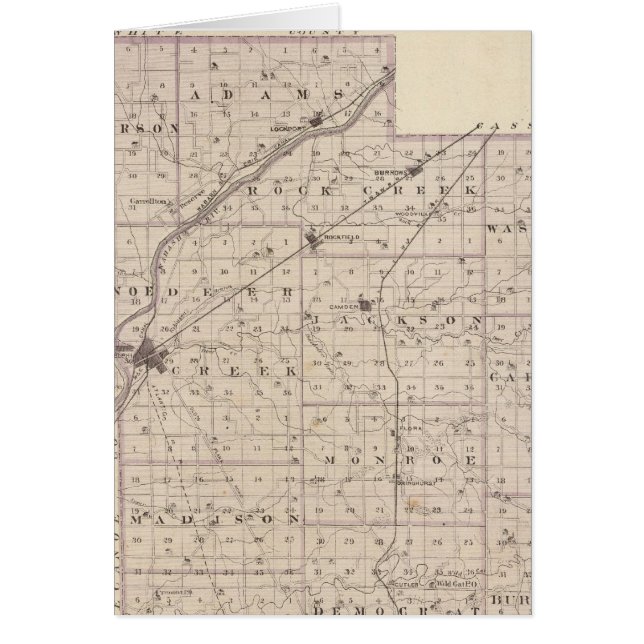 Carte du comté de Carroll (Devant)