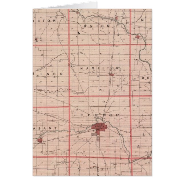 Carte du comté de Delaware (Devant)