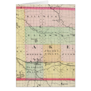 Carte du comté de Lake, Michigan