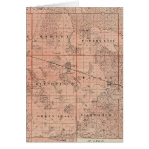 Carte du comté de Meeker, Minnesota