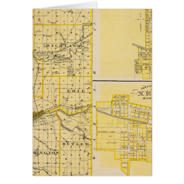 Carte du comté de Miami (Devant)