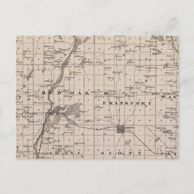 Carte du comté de Montgomery, État de l'Iowa (Devant)