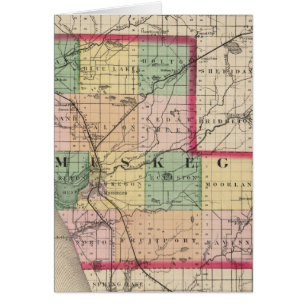 Carte du comté de Muskegon, Michigan