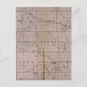 Carte du comté de Stearns, Minnesota