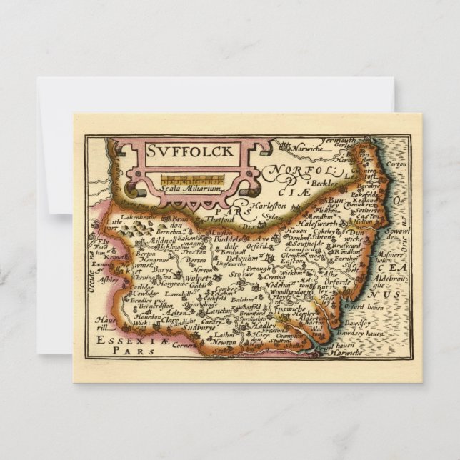 Carte du comté de Suffolk (Devant)