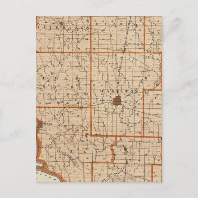 Carte du comté de Sullivan (Devant)