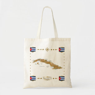 Carte du Cuba + Sac de drapeaux