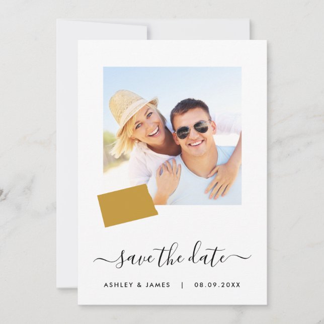 Carte du Dakota du Nord Mariage photo Enregistrer  (Devant)