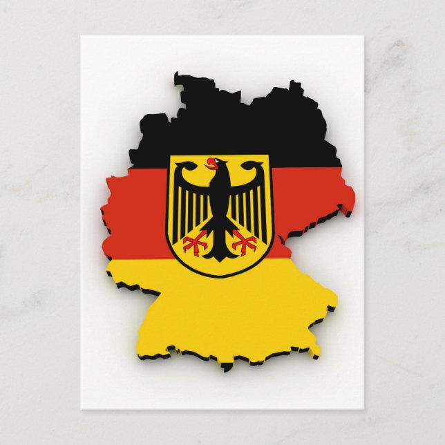 Carte du drapeau allemand (Devant)