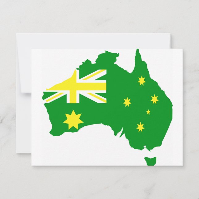 Carte du drapeau australien (Devant)