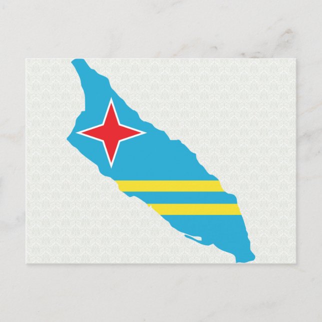Carte du drapeau d'Aruba grandeur (Devant)