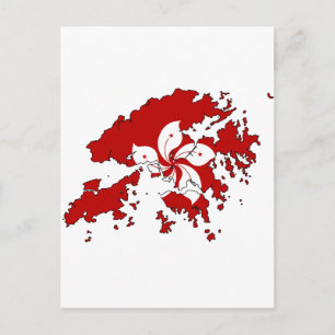 Carte du drapeau de Hong Kong