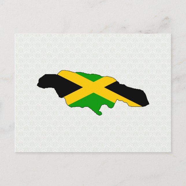 Carte du drapeau de Jamaïque pleine taille (Devant)