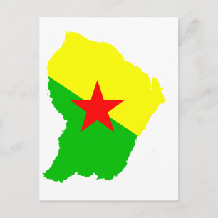 Carte du drapeau de la Guyane française