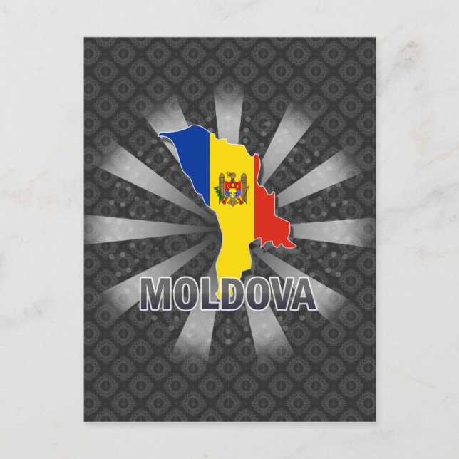 Carte du drapeau de la Moldavie 2.0 (Devant)