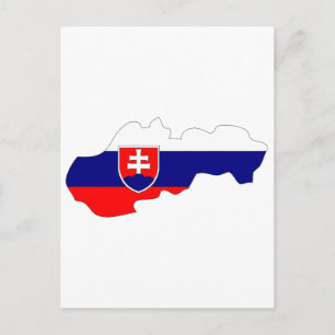 Carte du drapeau de la Slovaquie