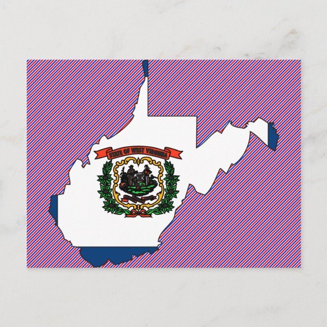 Carte du drapeau de la Virginie occidentale (Devant)