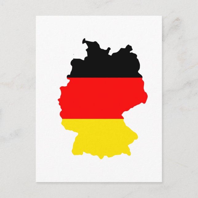 Carte du drapeau de l'Allemagne (Devant)