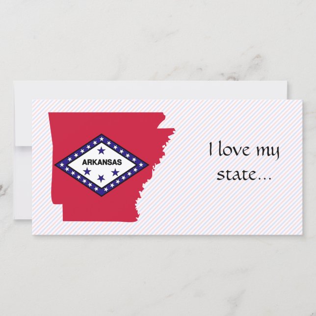 Carte du Drapeau de l'Arkansas (Devant)