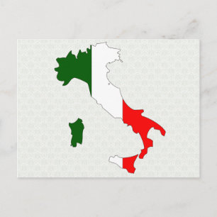Carte du drapeau de l'Italie taille réelle