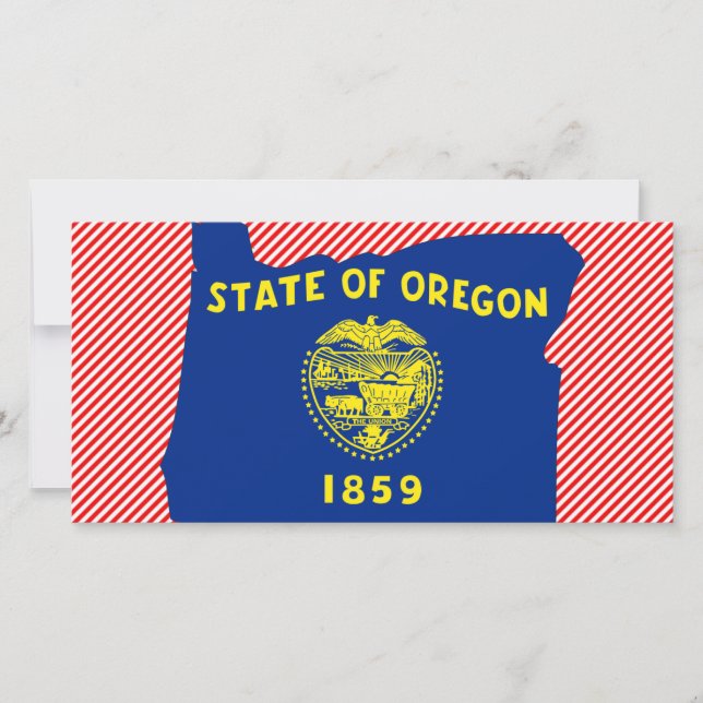 Carte du drapeau de l'Oregon (Devant)