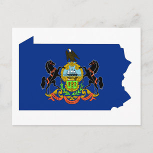 Carte du drapeau de Pennsylvanie